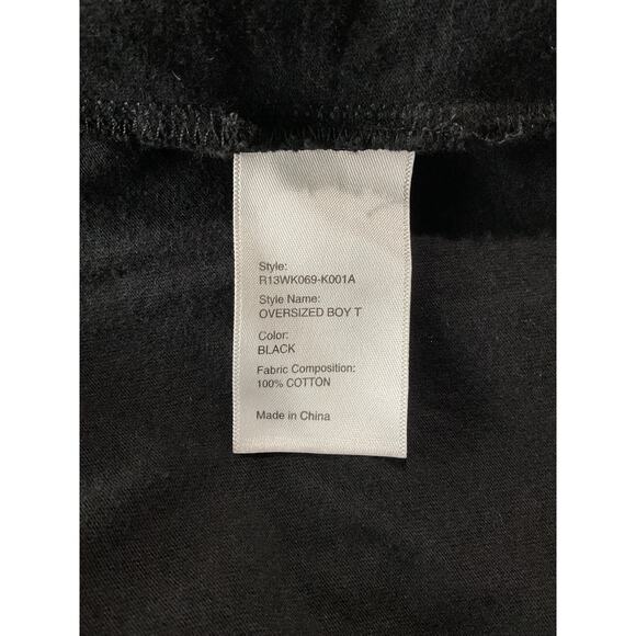 R13 Oversized Black Boxy Tee Size XS - Picture 6 of 8